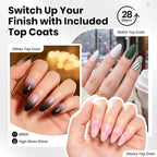 Beetles - Juego de 44 esmaltes de uñas de gel, colección Colorful M...