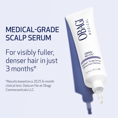 Obagi Nu-Cil BioStim - Suero para el cuero cabelludo con biotina, clínicamente probado para promover la salud del cuero cabelludo y ofrecer un cabello visiblemente más lleno y denso, ligero, fortalece