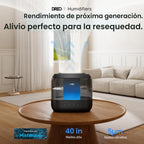 Dreo Humidificadores para dormitorio, llenado superior de 4L para h...