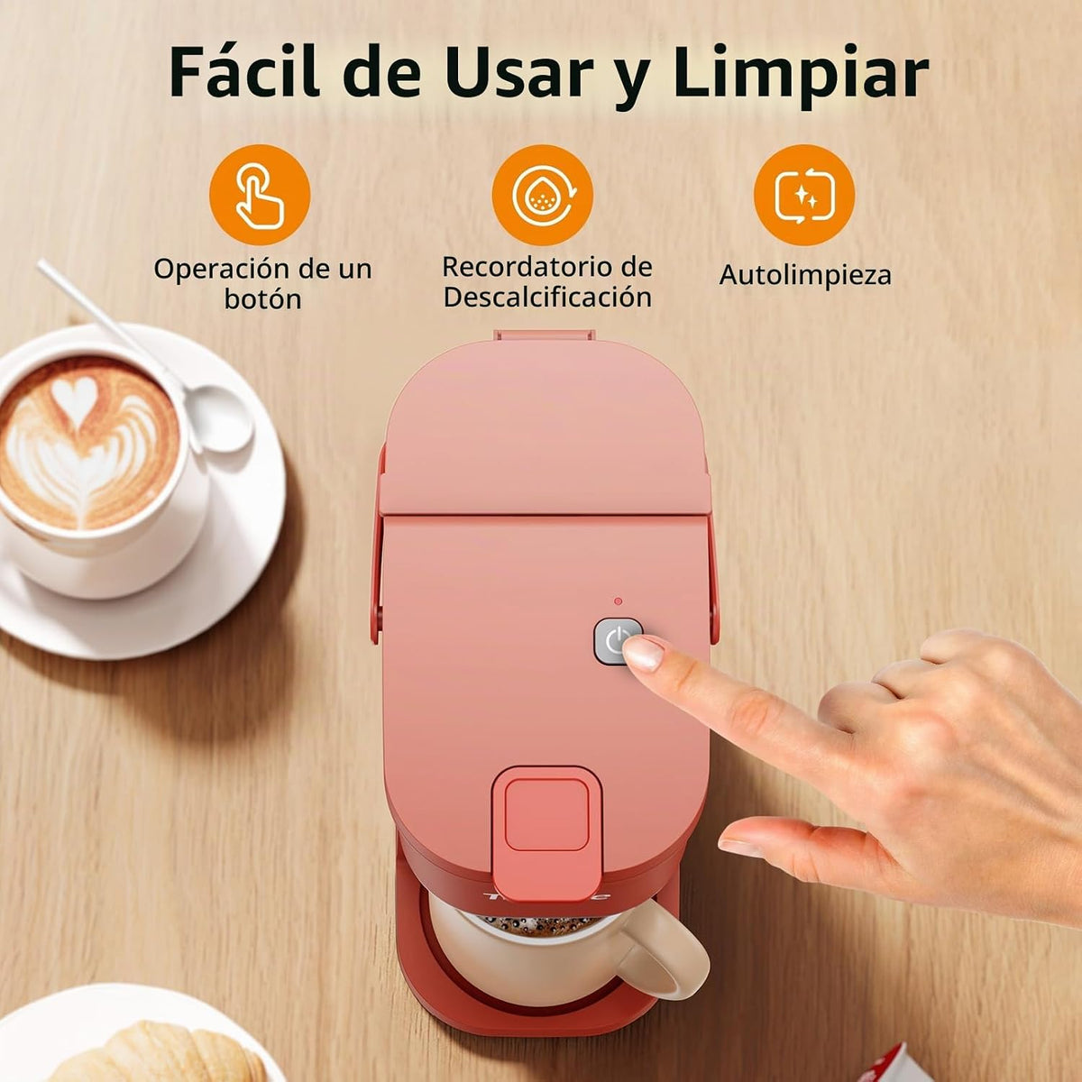 Tastyle Cafetera de Una Taza de Una Sola Porción, para Cápsulas K y...