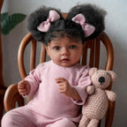 BABESIDE Muñecas de bebé realistas Reborn Daisy Black Girl- 20 pulg...
