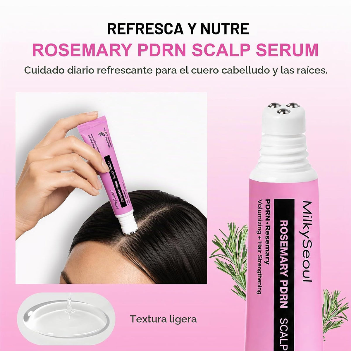 Rosemary PDRN - Juego de cuidado del cabello con barra de colágeno...