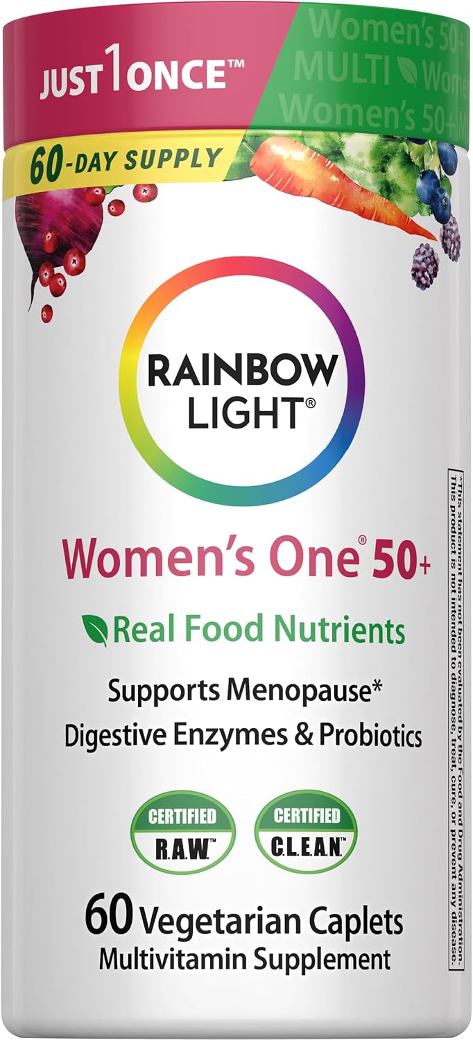 Rainbow Light Womens One + Multivitamin 50 Plus | 60 Comprimidos |...