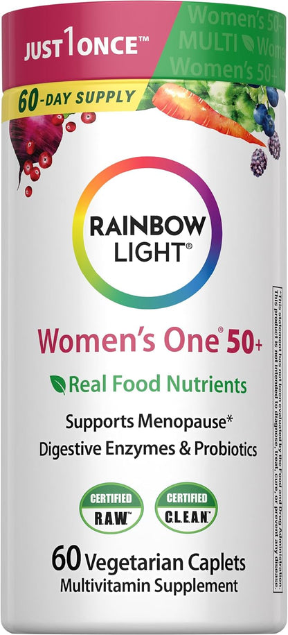Rainbow Light Womens One + Multivitamin 50 Plus | 60 Comprimidos |...