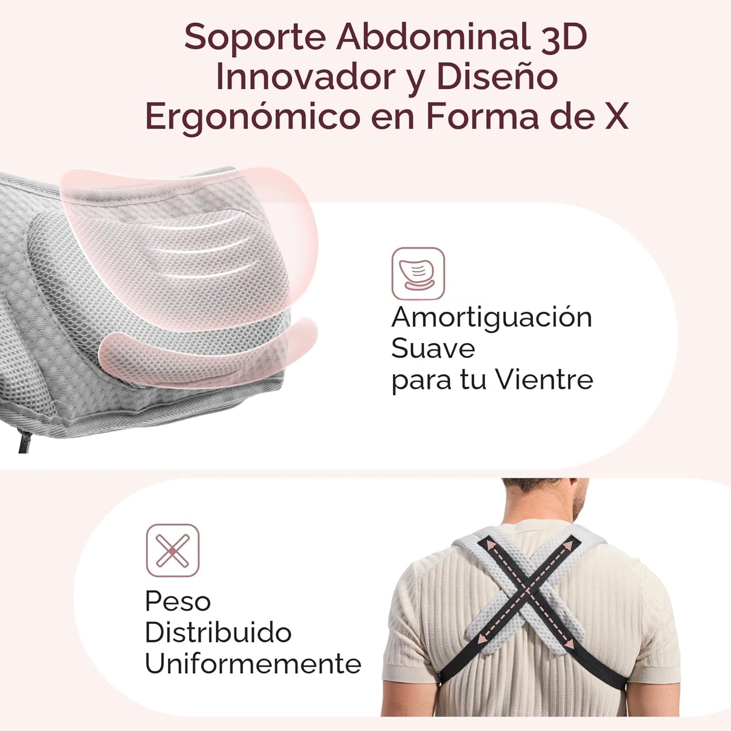 Momcozy Portabebés con asiento de cadera, transporte orientado haci...