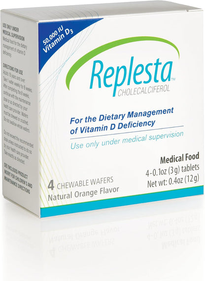 Replesta 50,000 UI de vitamina D3 colecalciferol, para la deficienc...