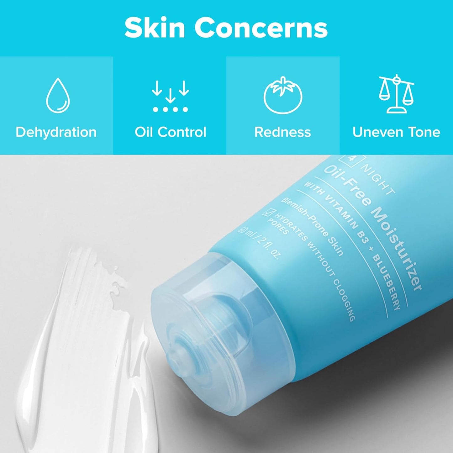 Paula's Choice CLEAR Hidratante facial sin aceite, crema facial ligera para piel propensa al acné, ácido hialurónico, niacinamida que minimiza los poros, antioxidantes calmantes, calma el