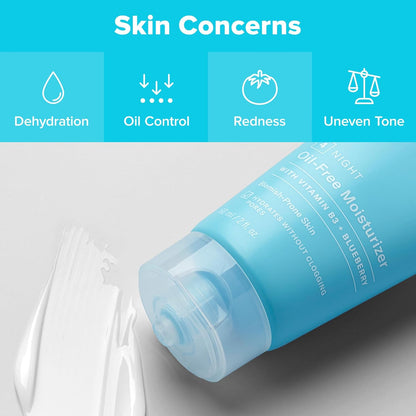 Paula's Choice CLEAR Hidratante facial sin aceite, crema facial ligera para piel propensa al acné, ácido hialurónico, niacinamida que minimiza los poros, antioxidantes calmantes, calma el