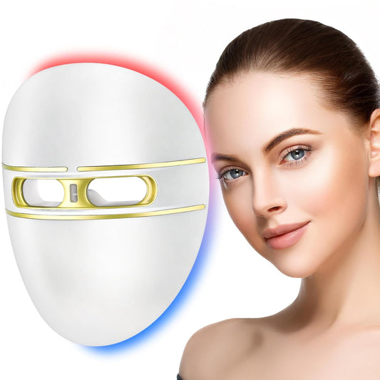 F FIWENE Máscara facial de terapia de luz LED FSA de grado profesio...