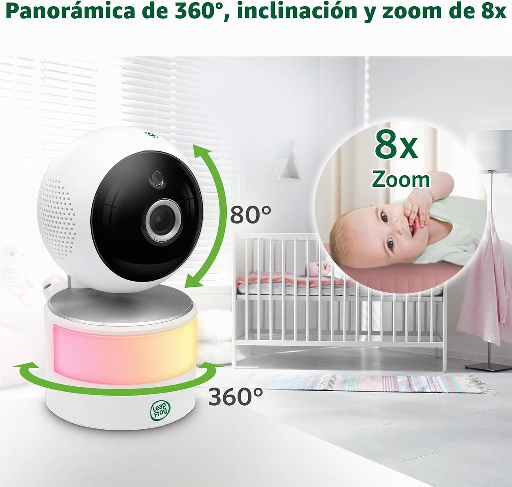 LeapFrog LF920-2HD Monitor de video de 2 cámaras con pantalla HD de...