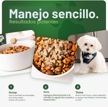 Superalimento de Grado Humano para Perros, Suplemento en Polvo de V...