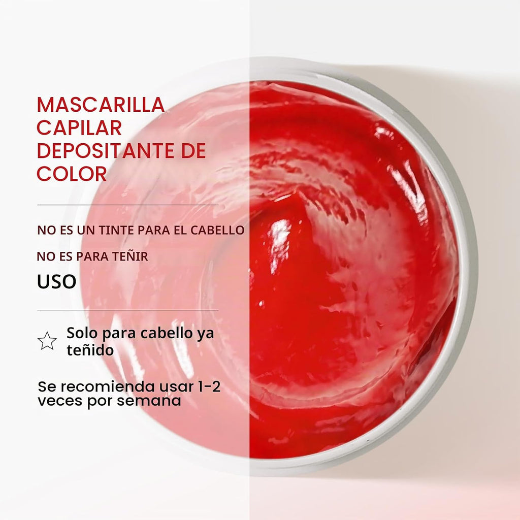 Karseell Set de champú y acondicionador de máscara de cabello rojo...