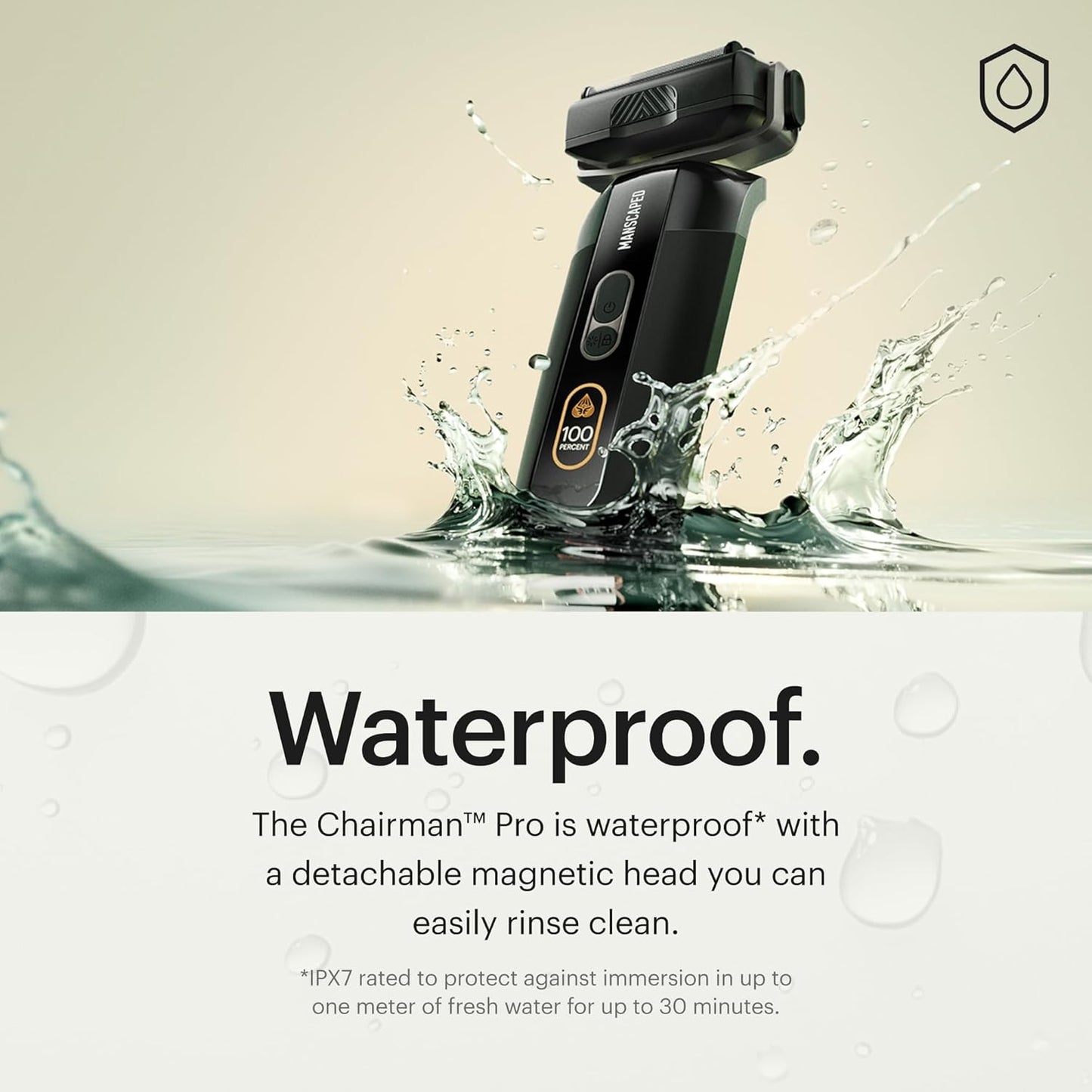 MANSCAPED® The Chairman™ PRO - Afeitadora facial eléctrica para hom...