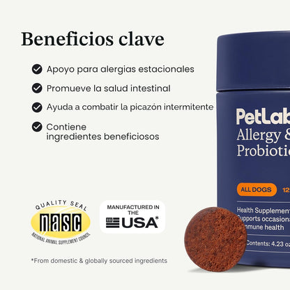 PetLab Co. Probióticos para alergias e inmunitarios para perros, ay...