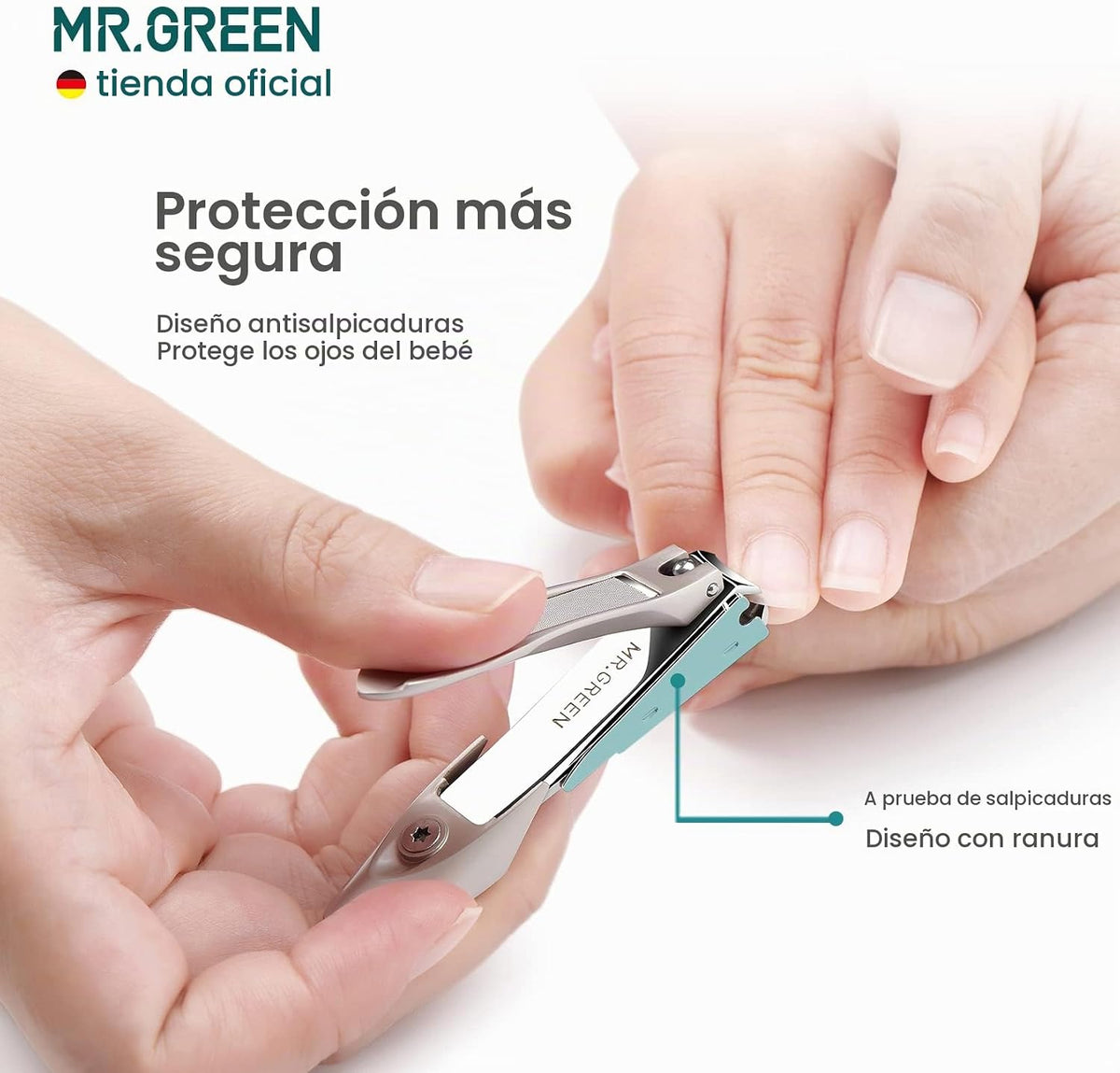 MR.GREEN Cortaúñas de seguridad para bebés Cortaúñas para el cuidad...