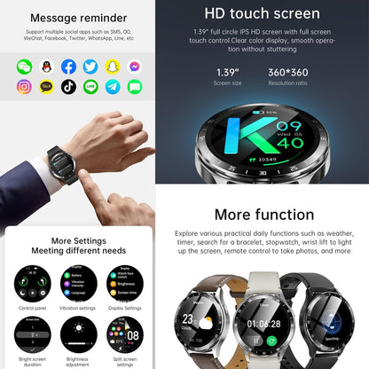 X10 - Reloj inteligente con auriculares para iPhone, teléfonos inte...