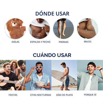 Crema de depilación Veet para hombres, 5 minutos para piel sensible...