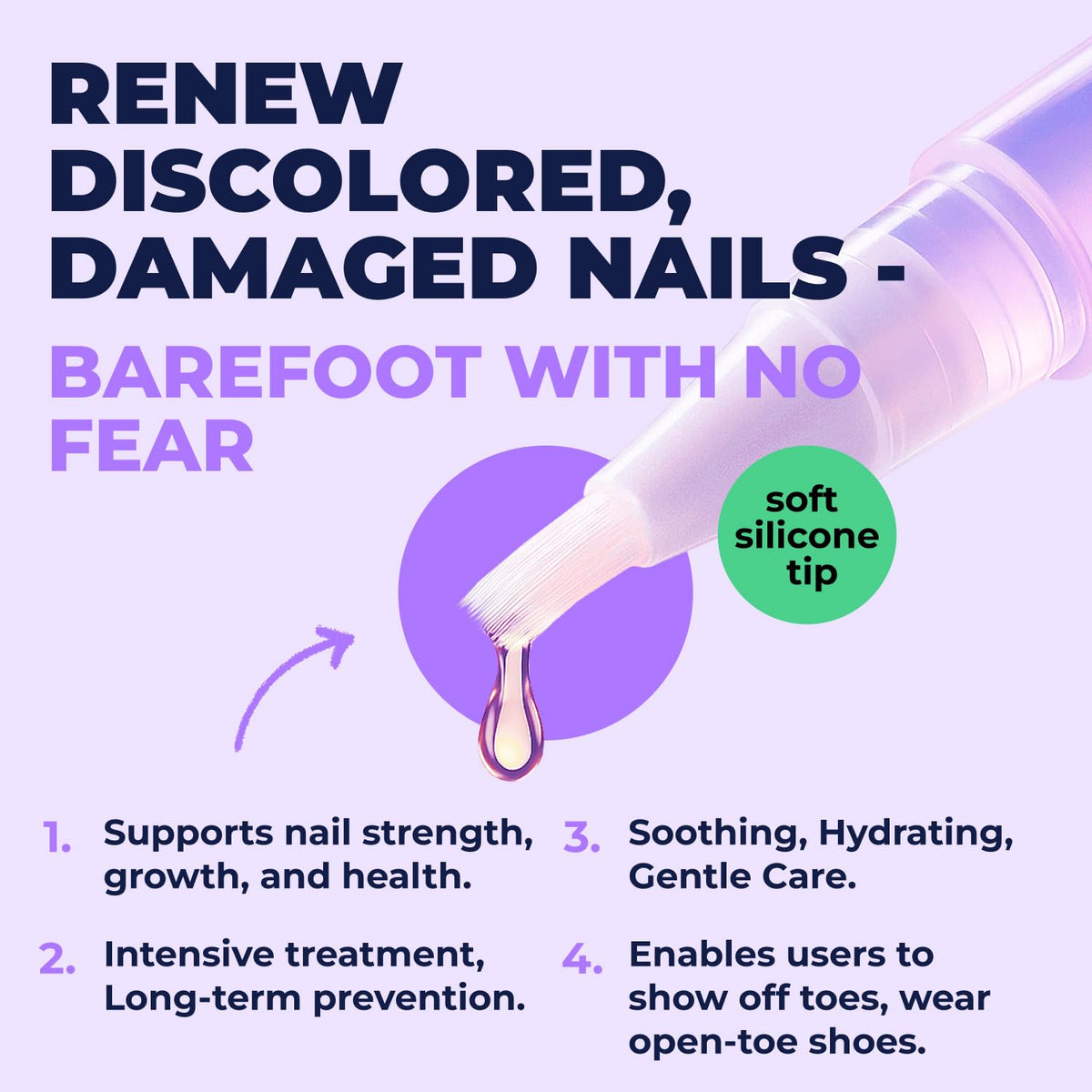 Orivelle Lápiz de Cuidado de Uñas del Pie - Remedio de Uñas de los...