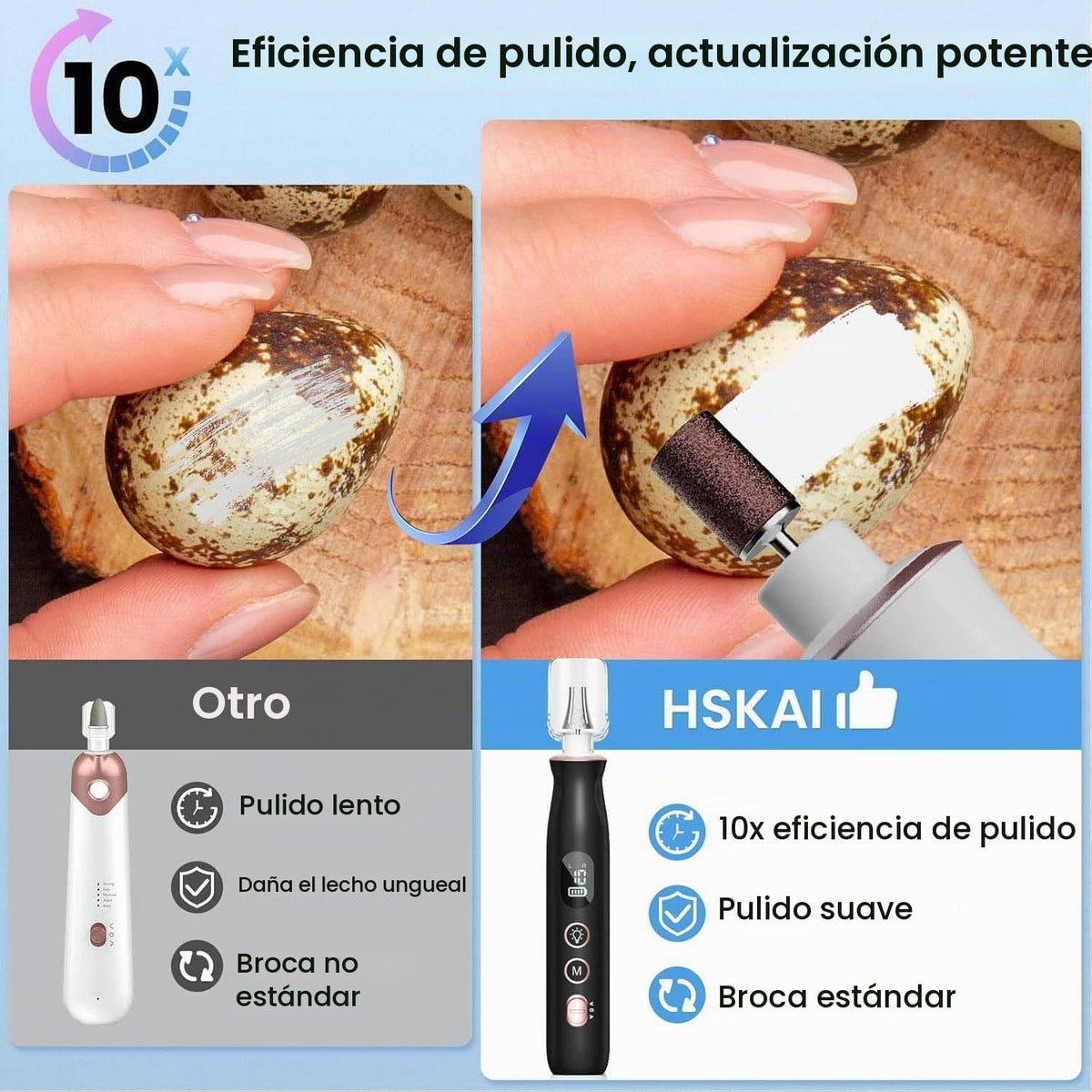 Taladro eléctrico para limas de uñas, molinillo de uñas para uñas g...
