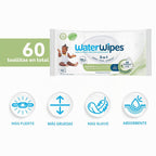 WaterWipes Toallitas Sensitive+ para bebé y niño pequeño, 3 en 1 li...