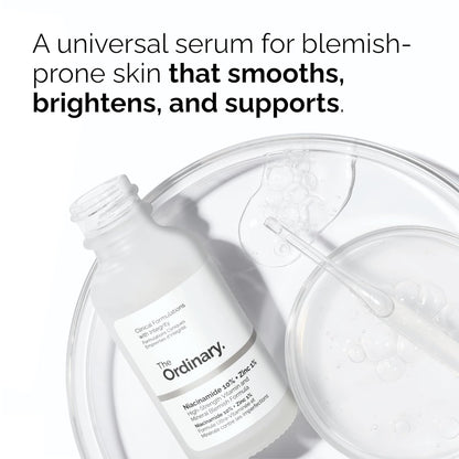 The Ordinary Colección de control de poros - Set de cuidado de la piel para pieles congestionadas - Máscara de ácido salicílico al 2%, niacinamida 10% + zinc 1%, limpiador de escualano, factores