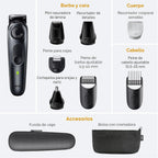 Braun Kit de estilo todo en uno Serie 5 5471, recortadora 8 en 1 pa...