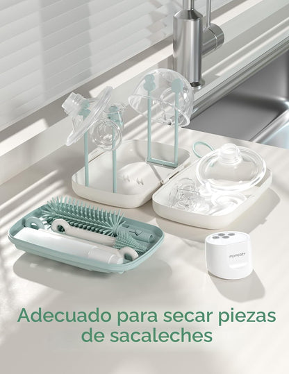 Momcozy Juego de cepillos para biberones, kit limpiador de biberone...