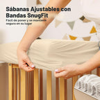 Paquete de 2 fundas protectoras de colchón impermeables para cuna,...
