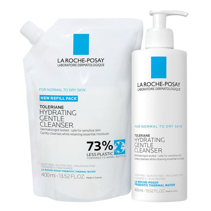 La Roche-Posay Toleriane - Limpiador facial suave e hidratante, lim...
