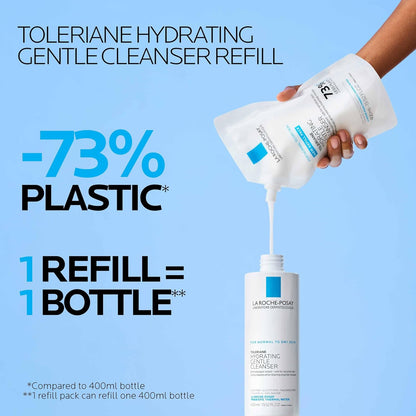 La Roche-Posay Toleriane - Limpiador facial suave e hidratante, lim...