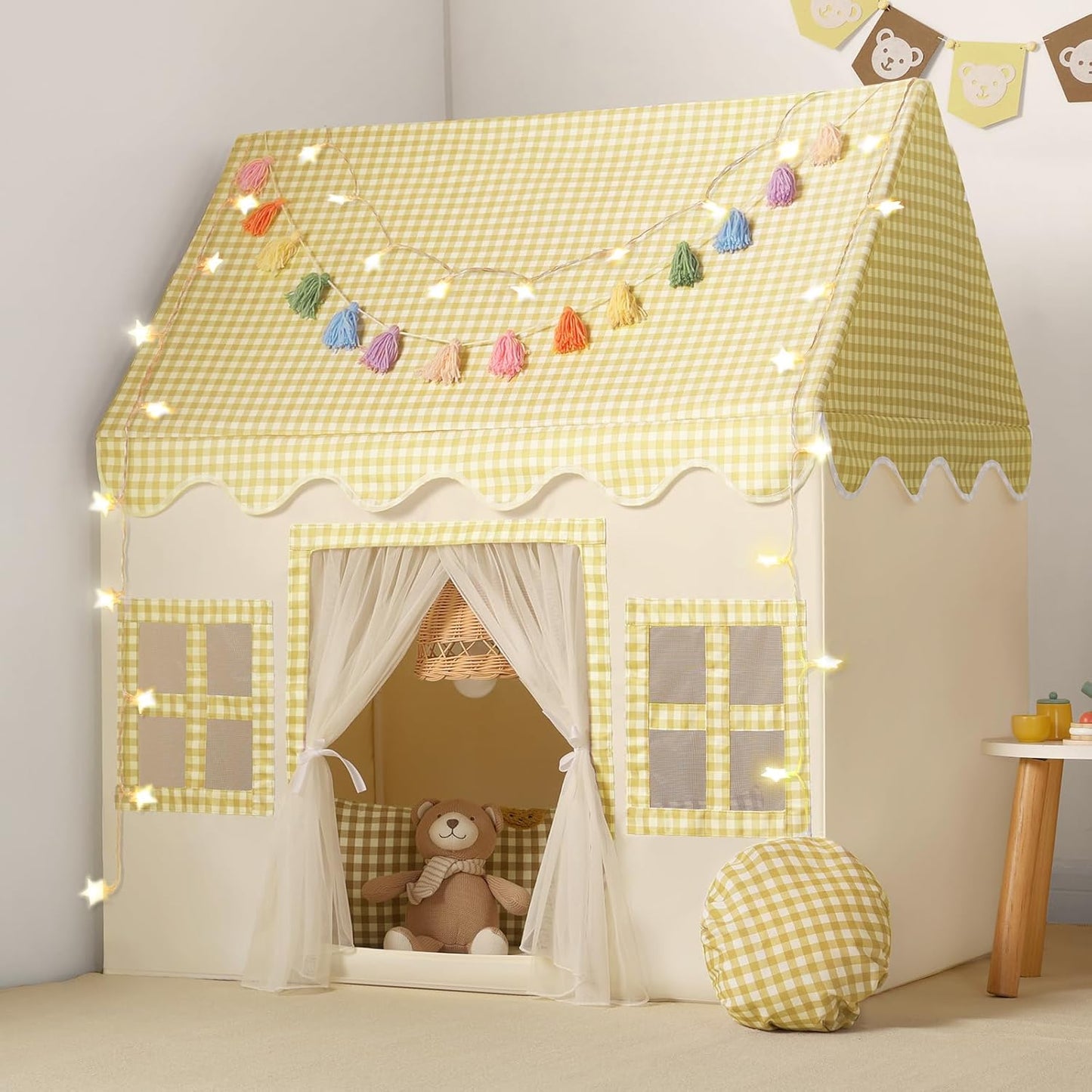 Senodeer Tienda de campaña para niños en interiores: alfombrilla, g...