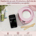Lifestance Kit de depilación para mujeres y hombres - Calentador di...
