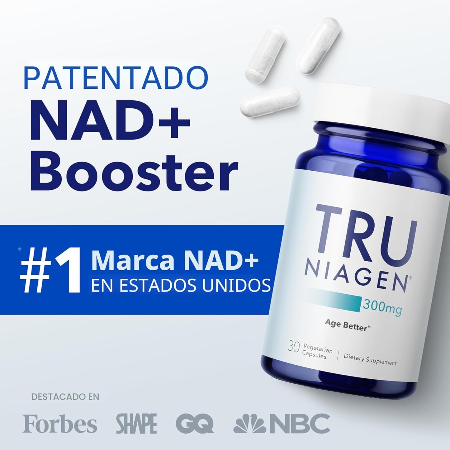 TRU NIAGEN Suplemento NAD patentado para la función cerebral, antie...