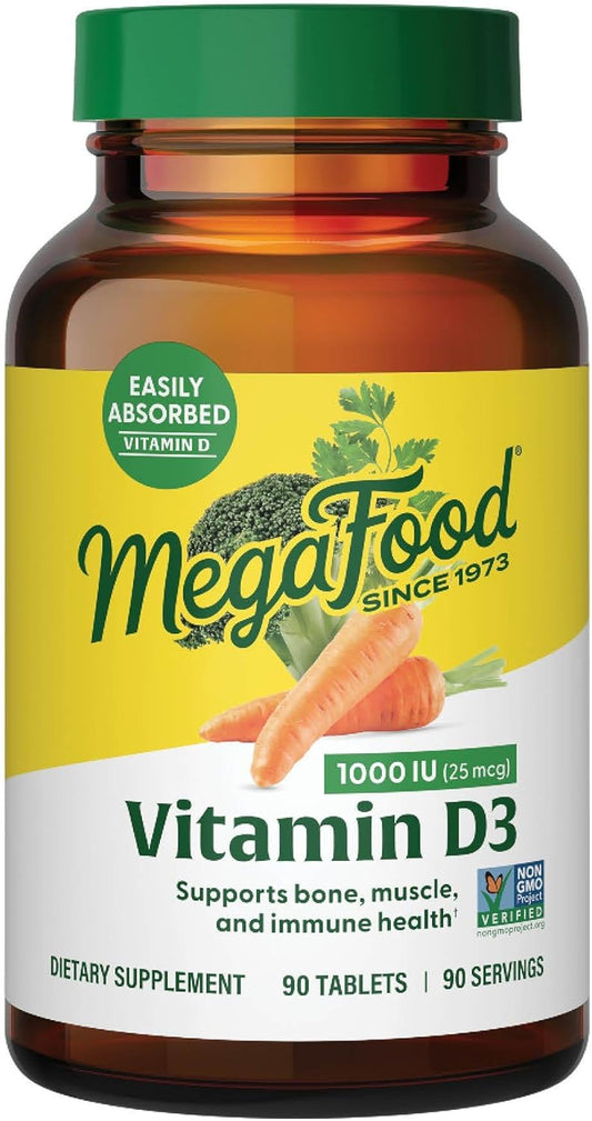 MegaFood Vitamina D3 1000 UI (25 mcg) \u2013 Suplementos de vitamin...
