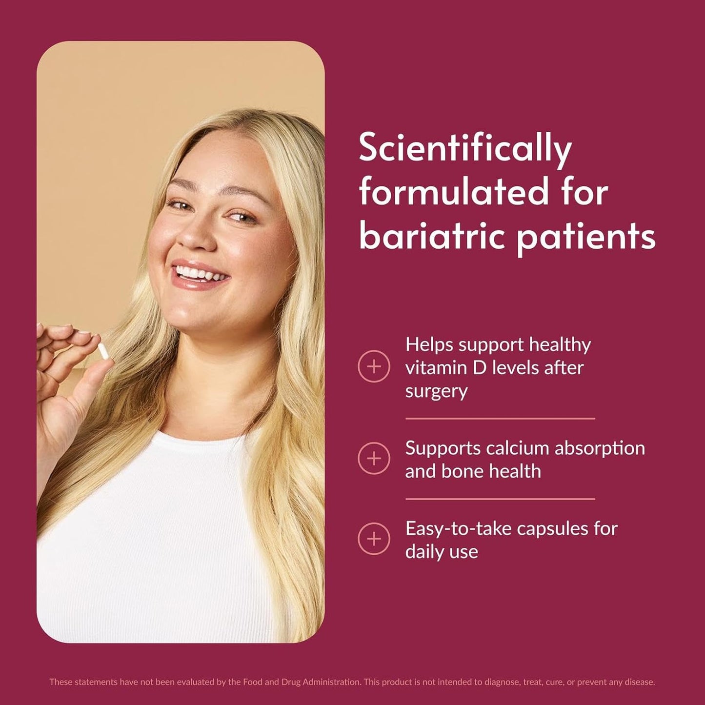 Bariatric Advantage Vitamina D3 5,000 UI - Cápsulas de vitamina D b...