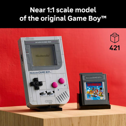 LEGO Super Mario Game Boy - Juegos de construcción retro para adultos, a partir de 18 años - Regalos para cumpleaños - Modelo coleccionable con juegos y soporte de exhibición - 72046