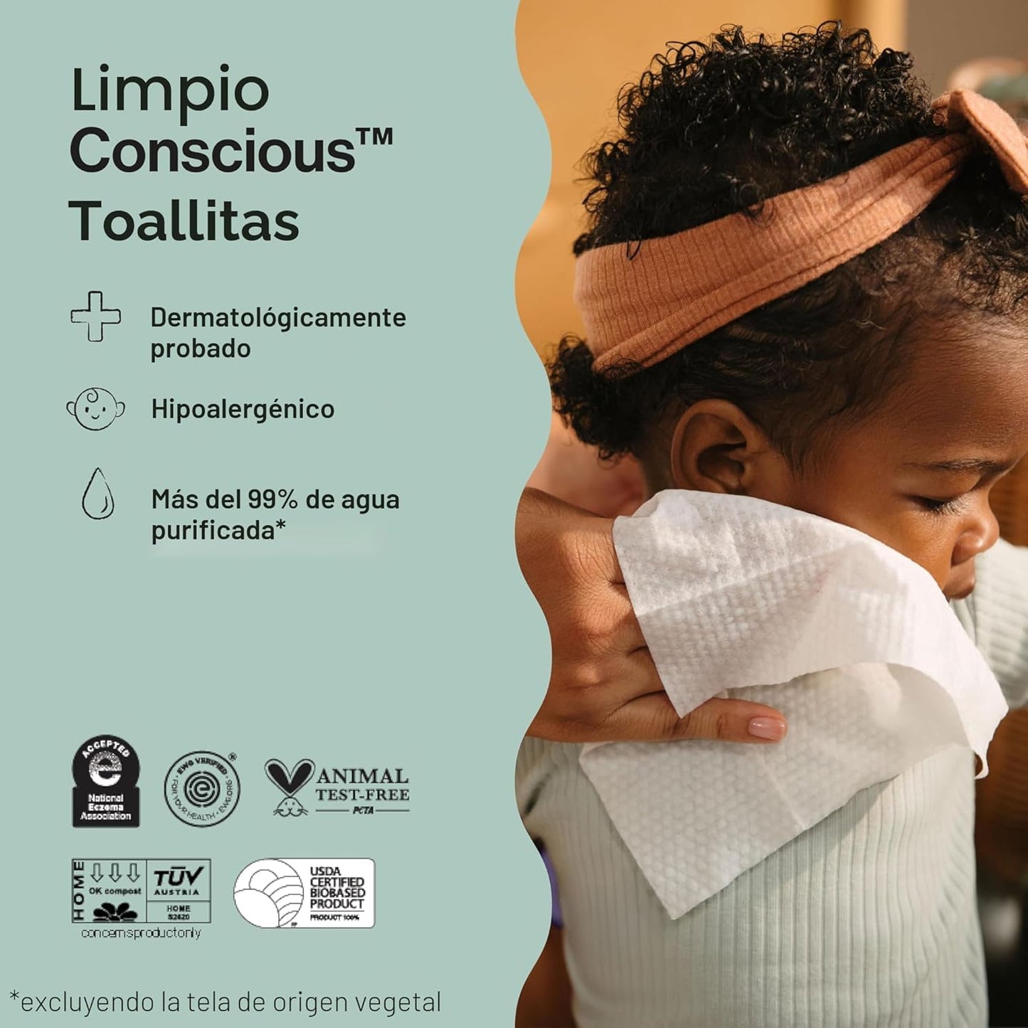 The Honest Company Toallitas hipoalergénicas multiusos para bebé co...