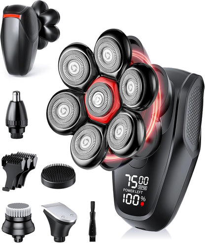 MALEGEBAZ Afeitadoras de cabeza para hombres calvos, kit de aseo 5...