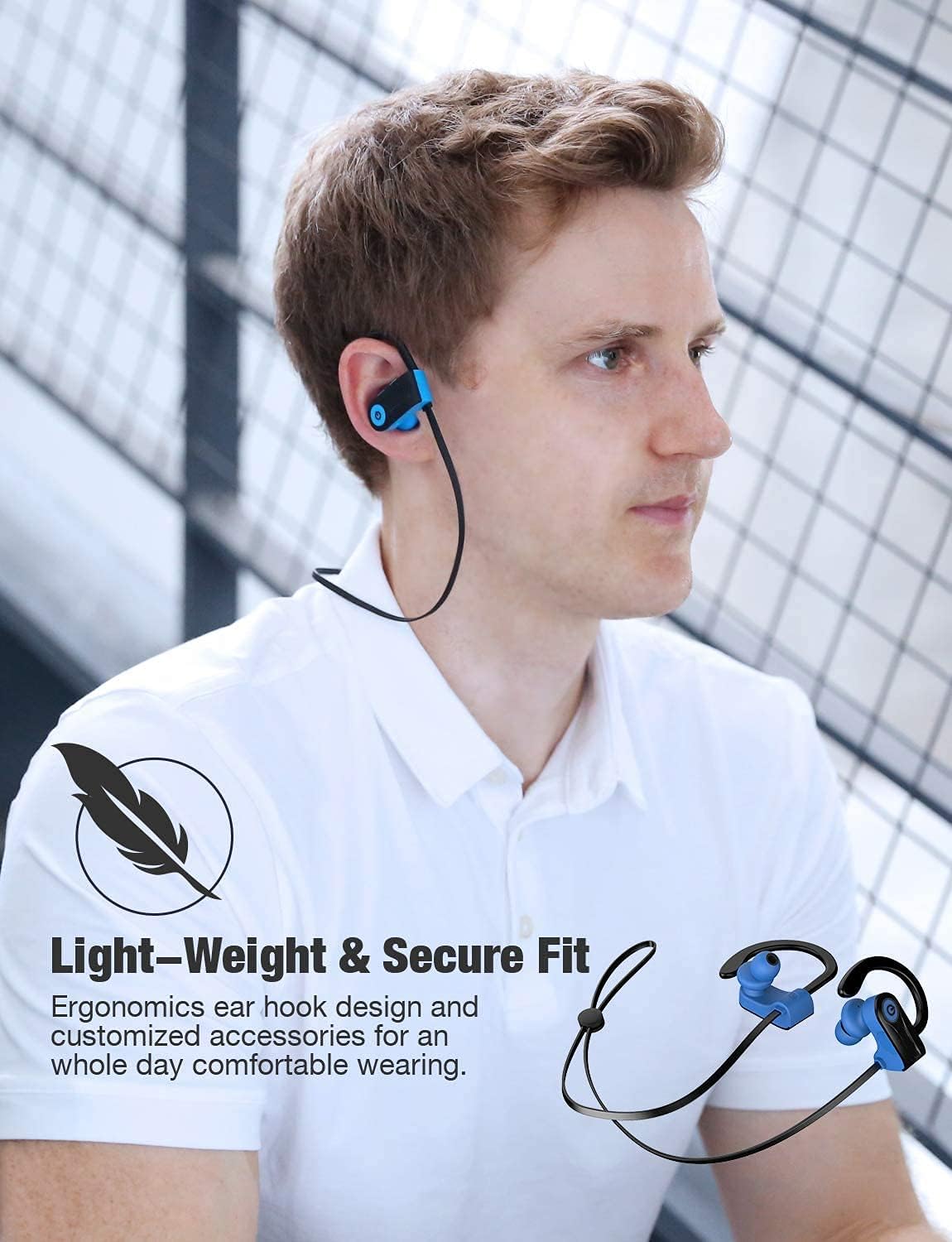 Auriculares Bluetooth, auriculares deportivos inalámbricos Otium, i...