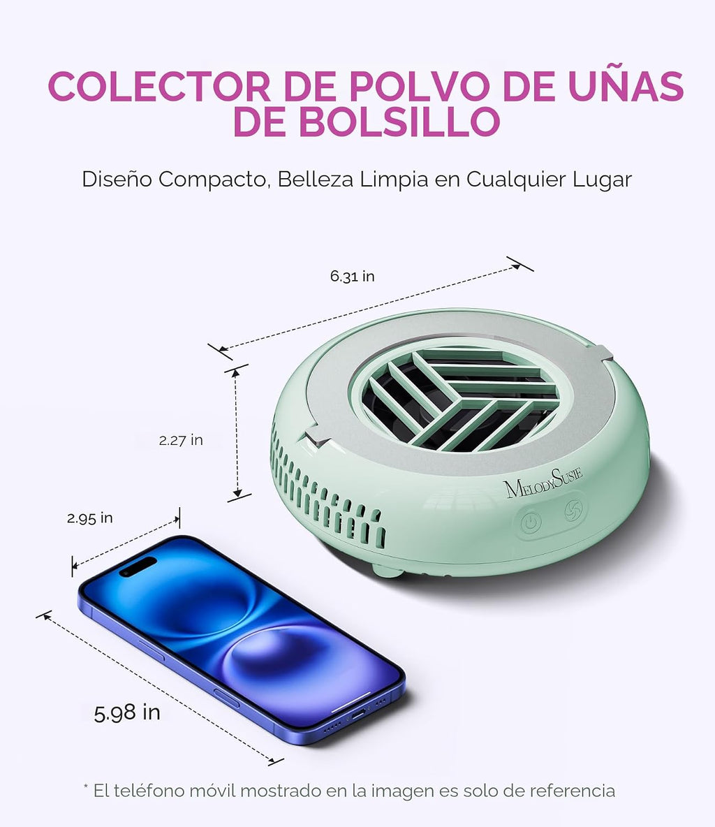 MelodySusie Colector de polvo de uñas de bolsillo HProA para elimin...