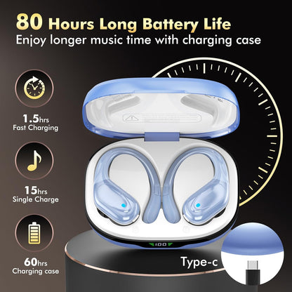 HAOYUYAN Auriculares inalámbricos, auriculares Bluetooth, auricular...