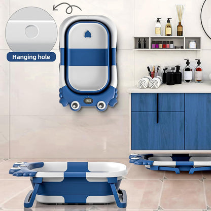 Bañera Plegable para Bebés para Recién Nacidos a Niños Pequeños con...