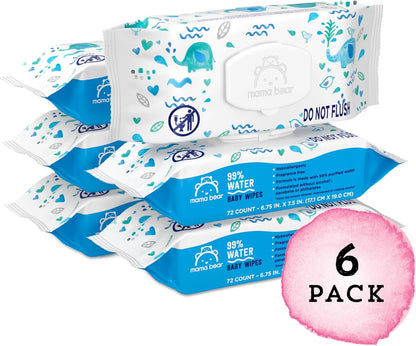 Marca Amazon \u2013 Mama Bear - Toallitas para bebés 99% de agua, h...