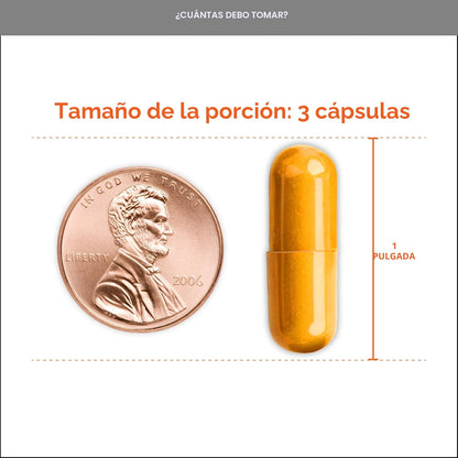 Curcumina de cúrcuma con pimienta negra y jengibre, Qunol 2400 mg t...
