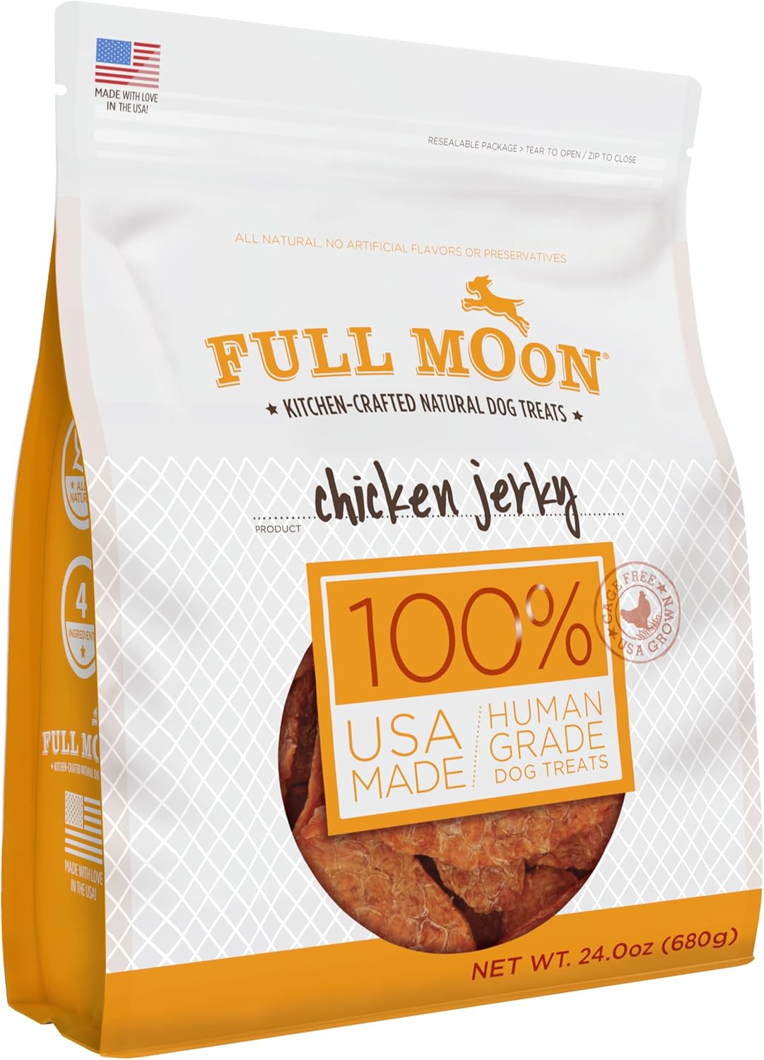 Full Moon - Cecina de pollo para perros saludable, natural y de gra...