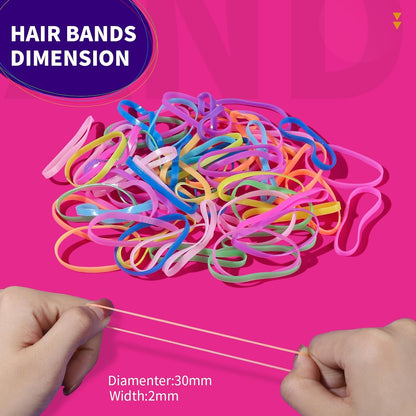 Teenitor 2000 ligas para el pelo de niños pequeños, bandas elástica...