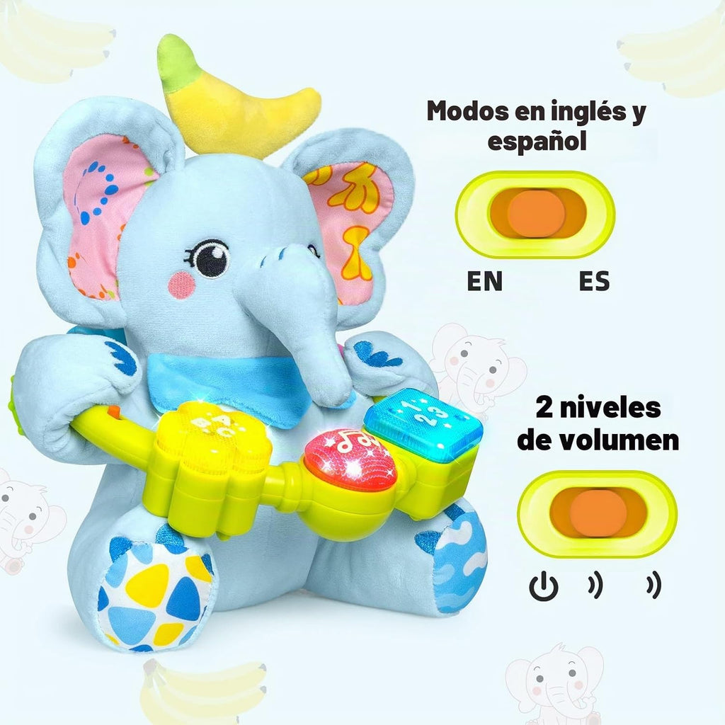 Ryotagift Juguetes de animales de peluche musicales bilingües de el...