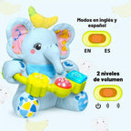 Ryotagift Juguetes de animales de peluche musicales bilingües de el...