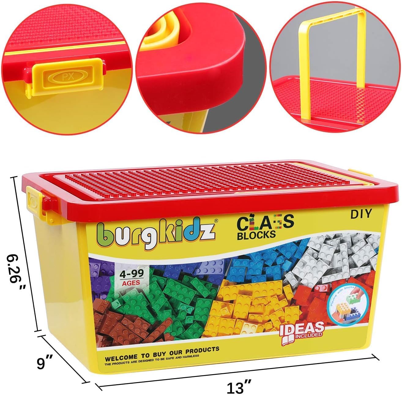 Juego de ladrillos de construcción de 1020 piezas, 1000 bloques de...