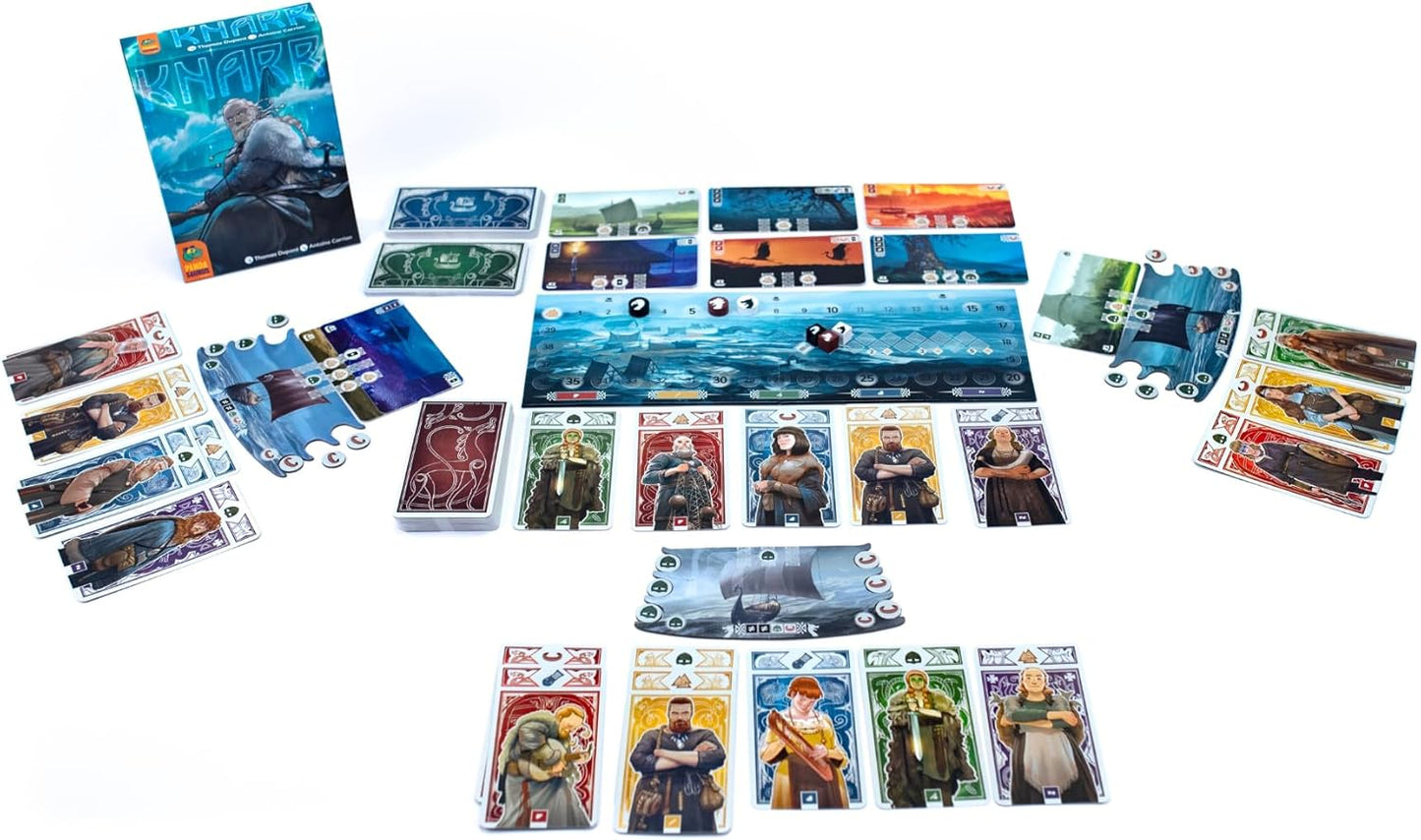 Knarr Board Game - Form the Greatest Band of Vikings! Thrilling Exploration and Strategy Game, Fun Family Game for Kids & Adults, Ages 10+, 2-4 Players, 30 Min Playtime, Made by Pandasaurus Games